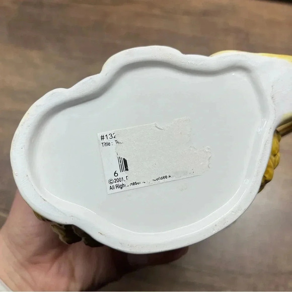 NEW Vintage 2001 Ceramic Full Face Teacher Girl Blonde Hair Coffee Mug - Picture 6 of 9